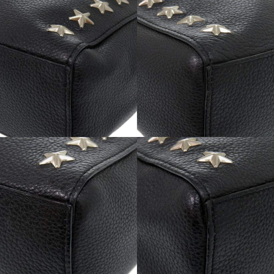 美品 ジミーチュウ 2WAY スタースタッズ ブリア レザー ブラック