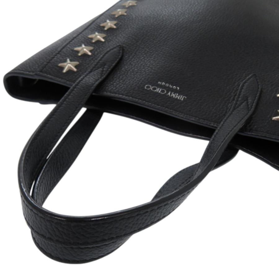 美品 ジミーチュウ 2WAY スタースタッズ ブリア レザー ブラック