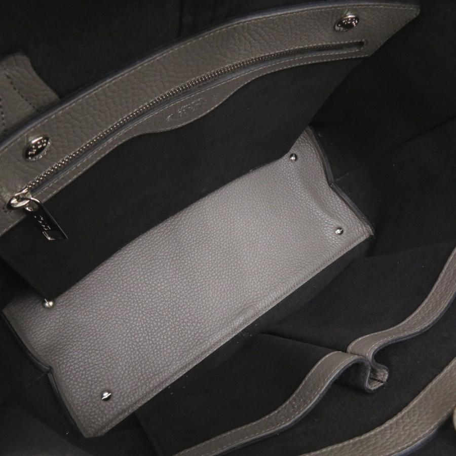 美品 トッズ ジョイ レザー グレージュ トートバッグ グレー ブラウン
