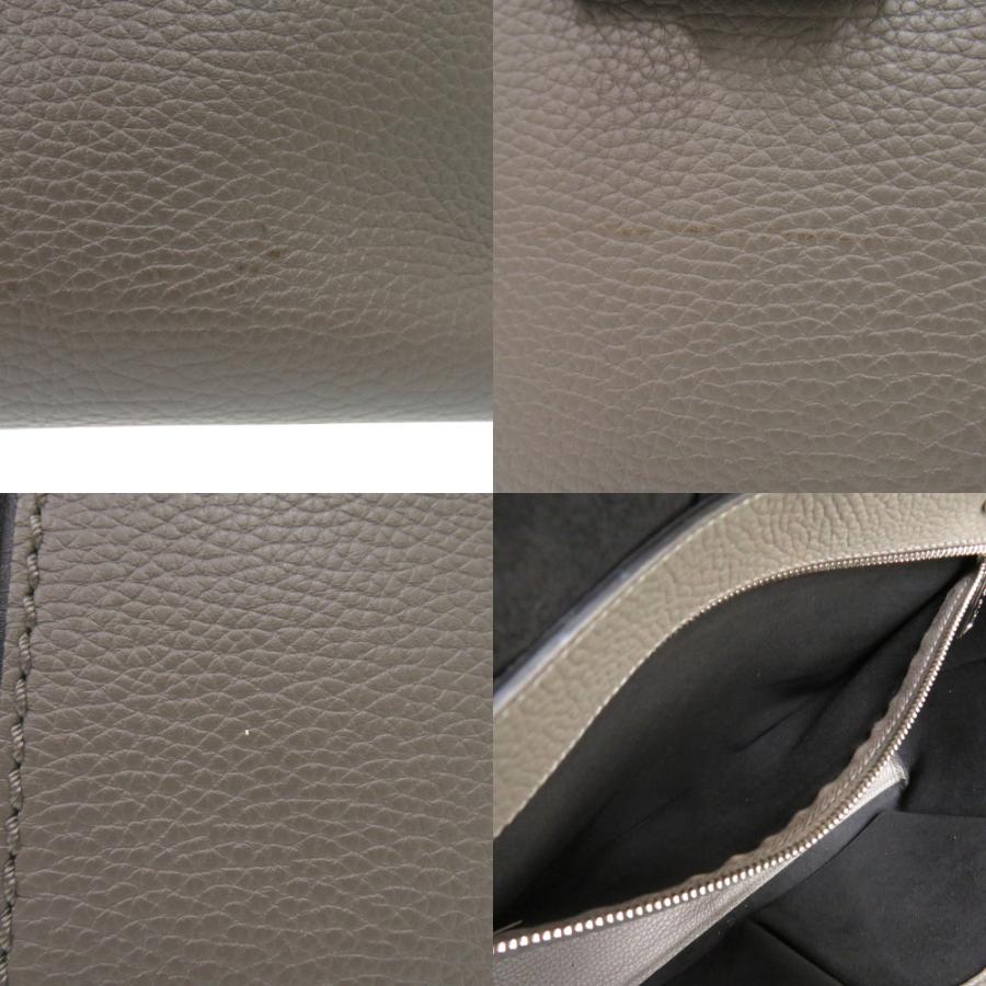 美品 トッズ ジョイ レザー グレージュ トートバッグ グレー ブラウン