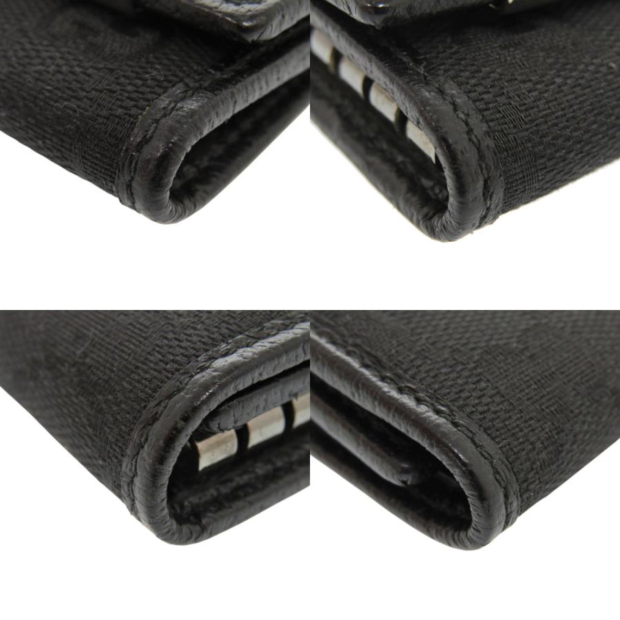 新品同様 グッチ 127048 6連 キーケース GGキャンバス レザー ブラック 黒 0601 GUCCI_2