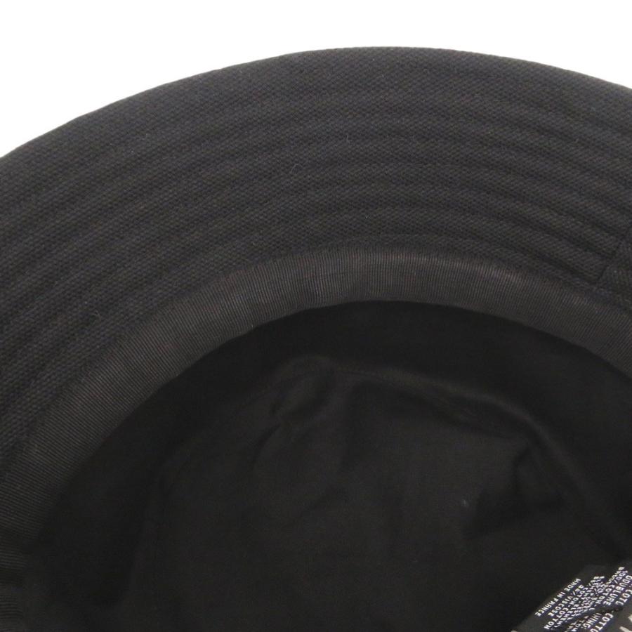 美品 シャネル コットン ブラック バケットハット 帽子 黒 0975 CHANEL_6