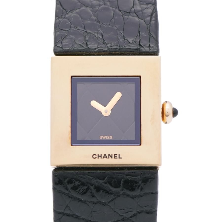 CHANEL シャネル クオーツ マトラッセ 腕時計 K18イエローゴールド  