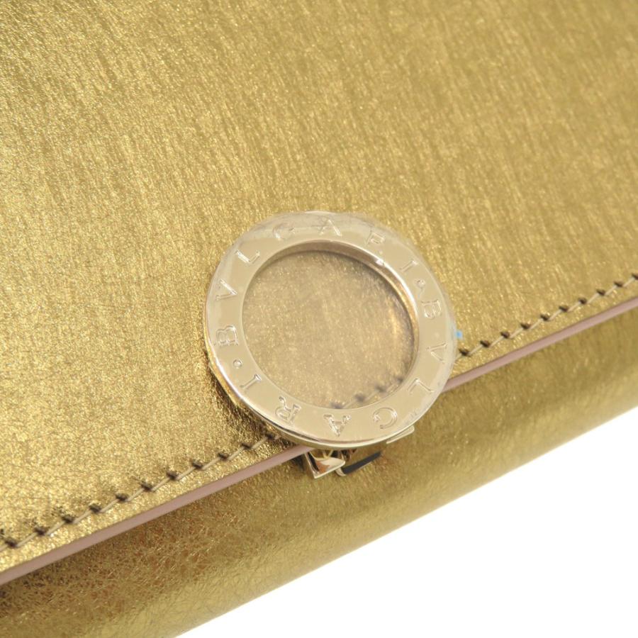 BVLGARI 未使用 ブルガリ ブルガリブルガリ レザー ゴールド ゴールド  