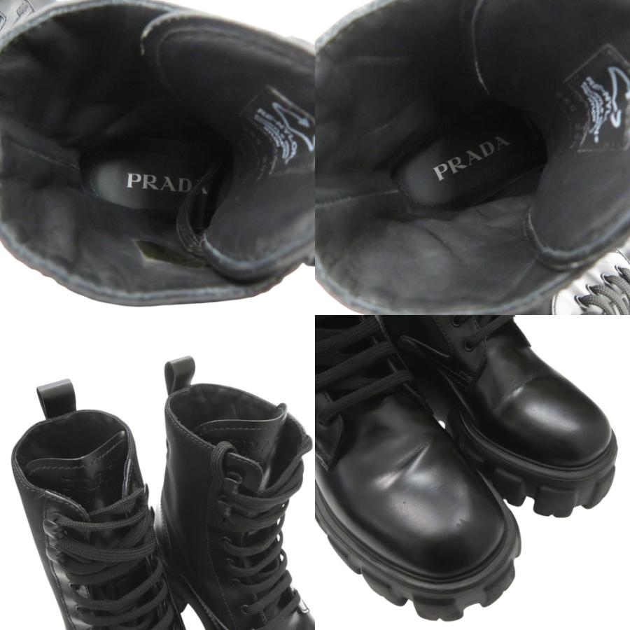 PRADA（プラダ） 美品 モノリス Re-NYLON コンバットブーツ ナイロン