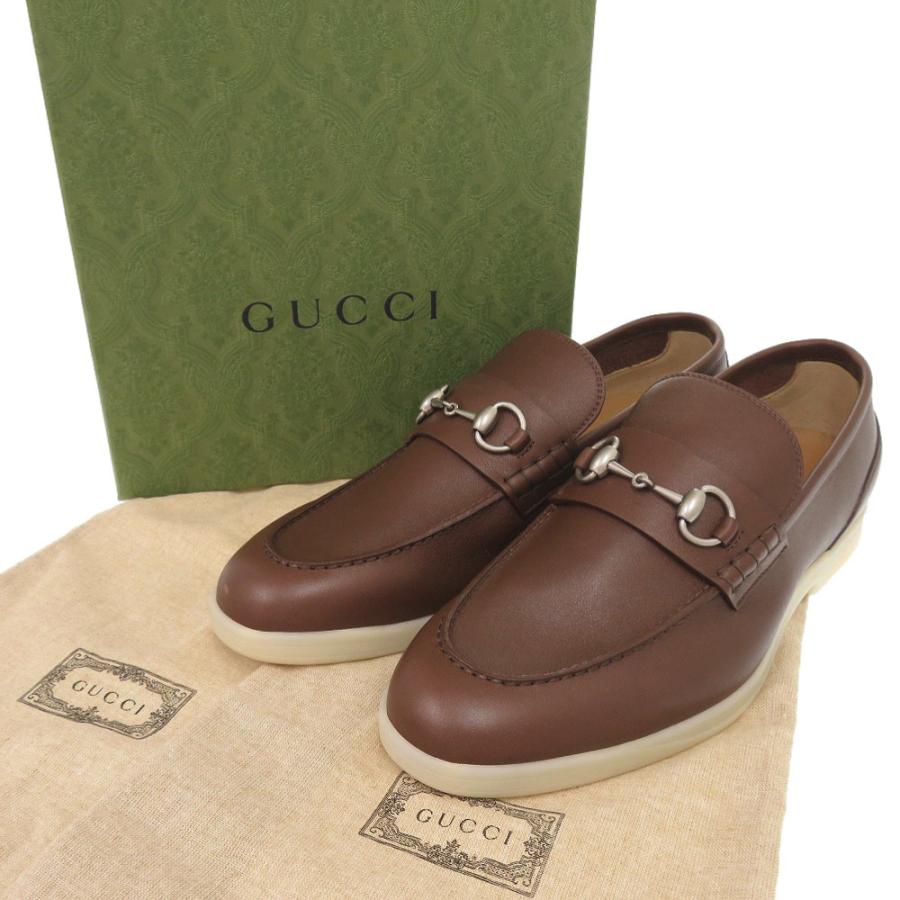 GUCCI（グッチ） 未使用品 ホースビット サイズ9 レザー ブラウン