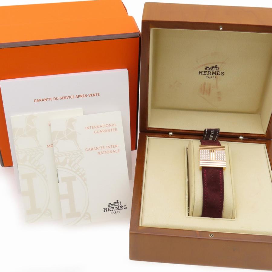 ◆エルメス◆HERMESクォーツ柄　B4 残りわずか HERMES（エルメス） 新品同様 グリザード パヴェダイヤ K18PG GL1.271