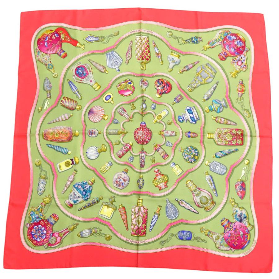 HERMES（エルメス） カレ90 Qu importe le flacon 香水瓶 シルク