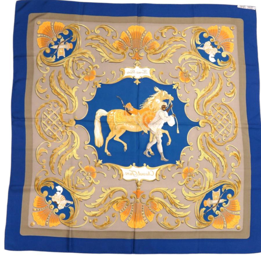 HERMES（エルメス） 美品 カレ90 トルコの馬 Cheval Turc シルク