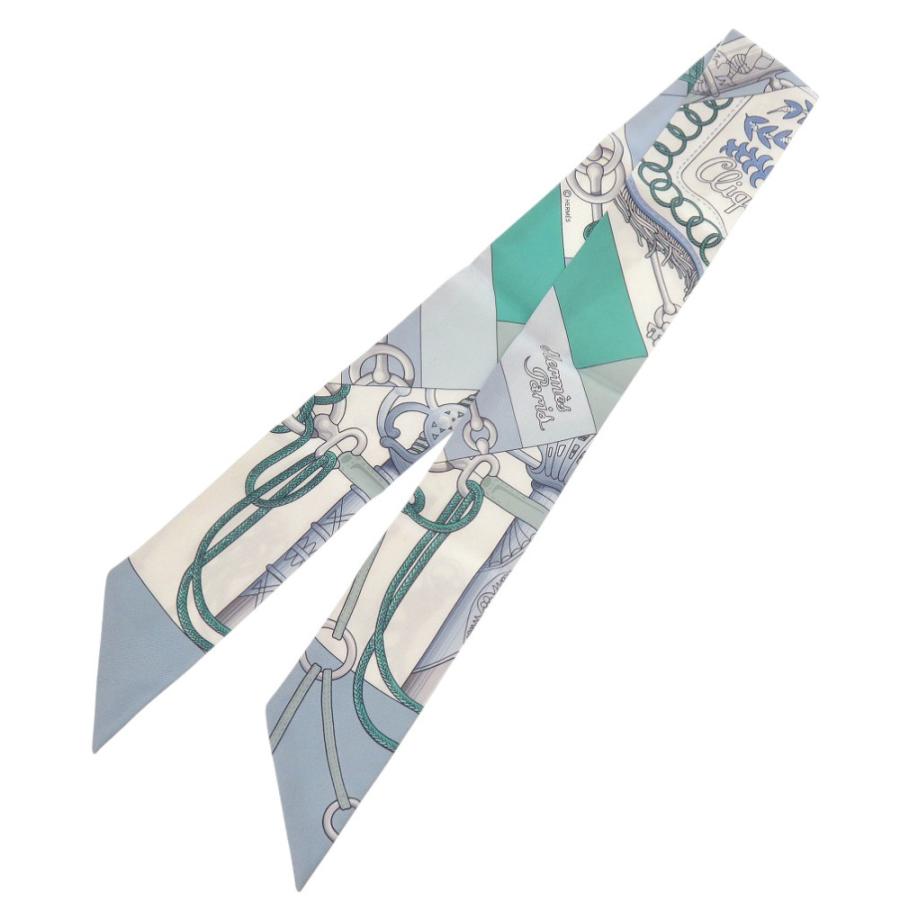 HERMES 美品 エルメス ツイリー Cliquetis クリケティス シルク