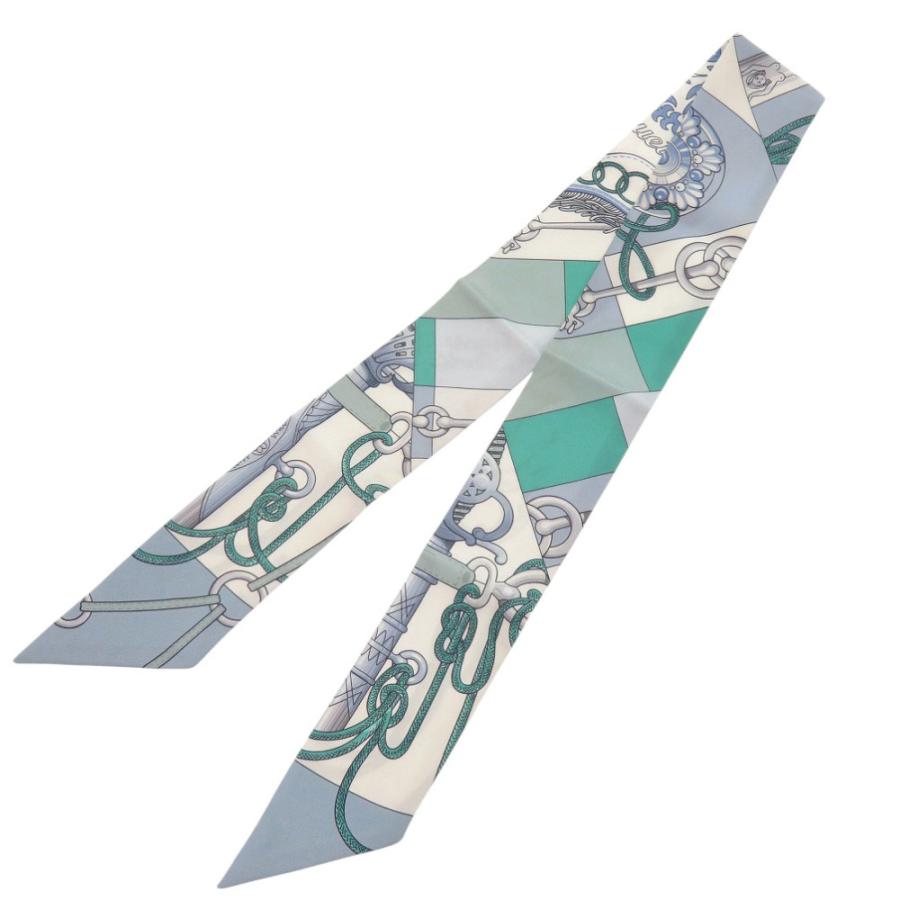 HERMES 美品 エルメス ツイリー Cliquetis クリケティス シルク