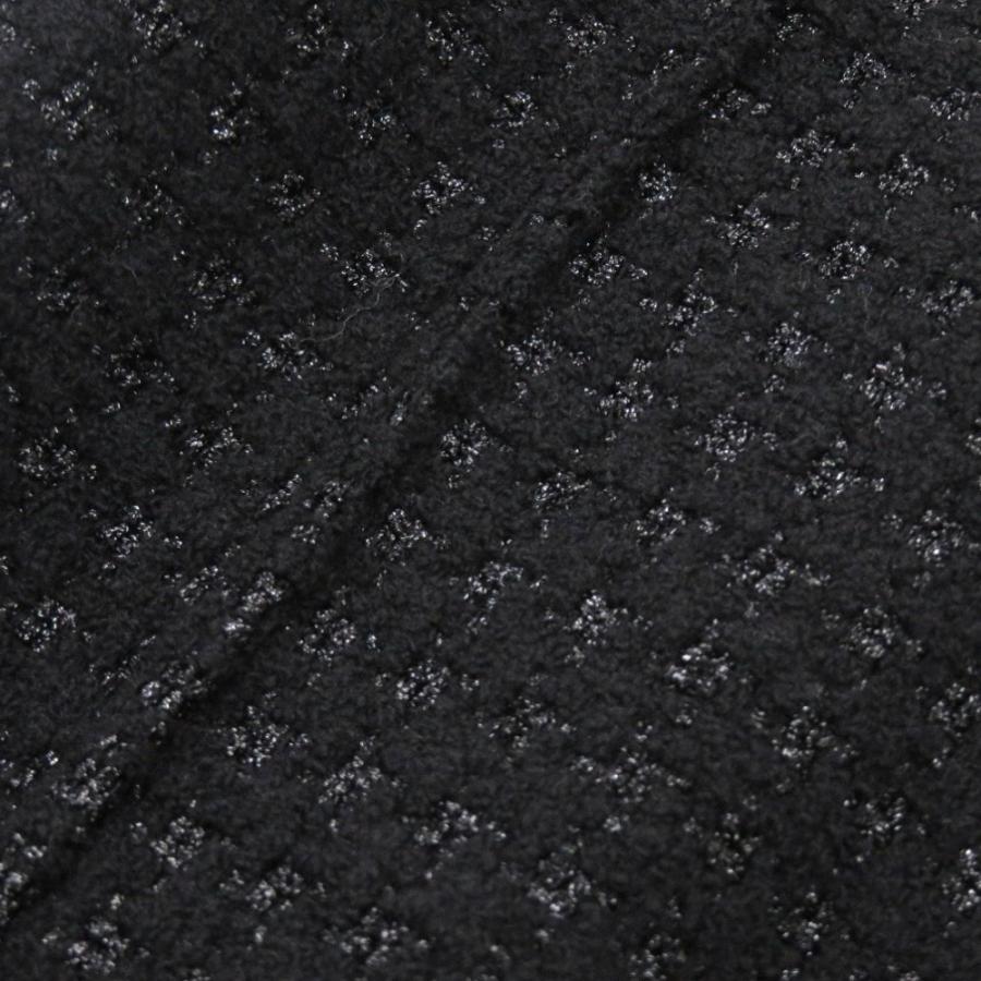 美品 シャネル ツイード P50251W05584 ウール レザー ブラック ワンピース 黒 0380 CHANEL_4