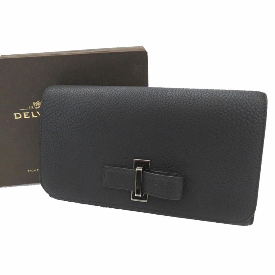 新品同様 デルボー トラベル ウォレット 長財布 大容量 ユニ