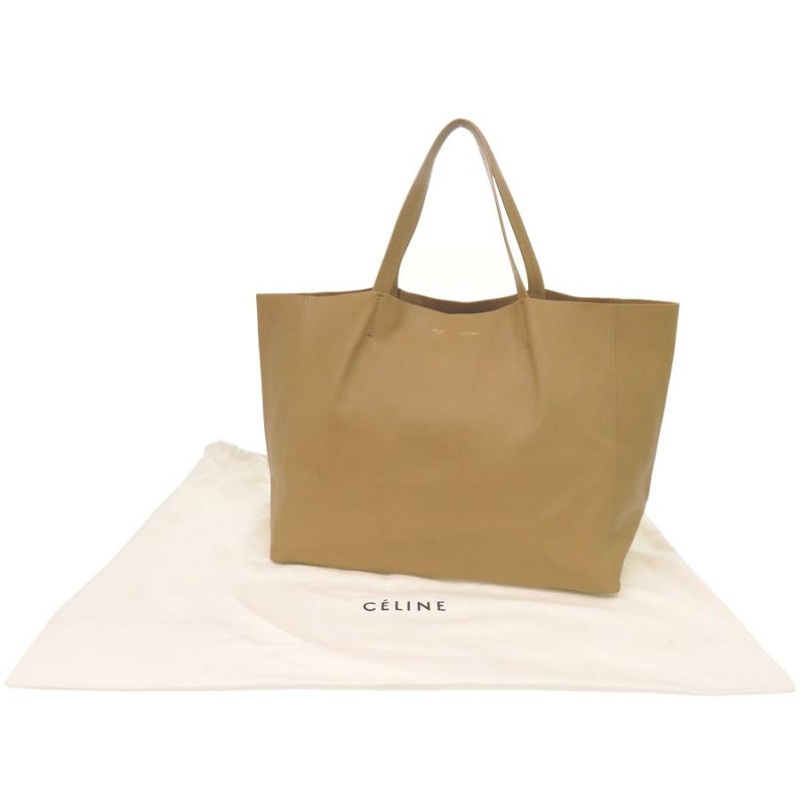 CELINE（セリーヌ） 美品 ホリゾンタルカバ レザー ベージュ トート
