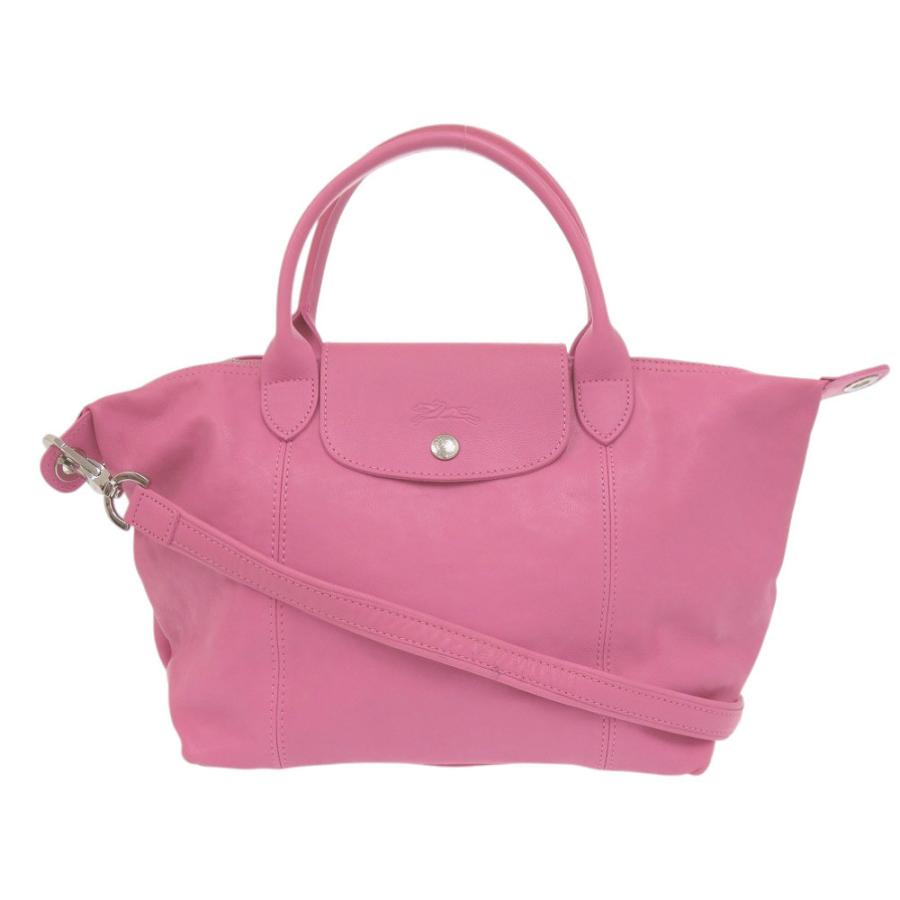 LONGCHAMP ロンシャン ル プリアージュ キュイール 2WAYバッグ LONGCHAMP（ロンシャン） 美品 2WAY 折り畳み ル プリアージュ