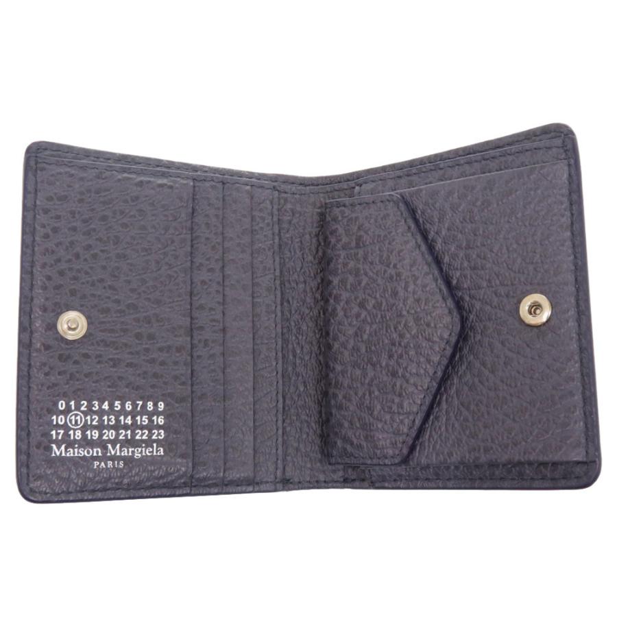 新品同様 メゾン マルジェラ 4ステッチ 二つ折り ウォレット レザー
