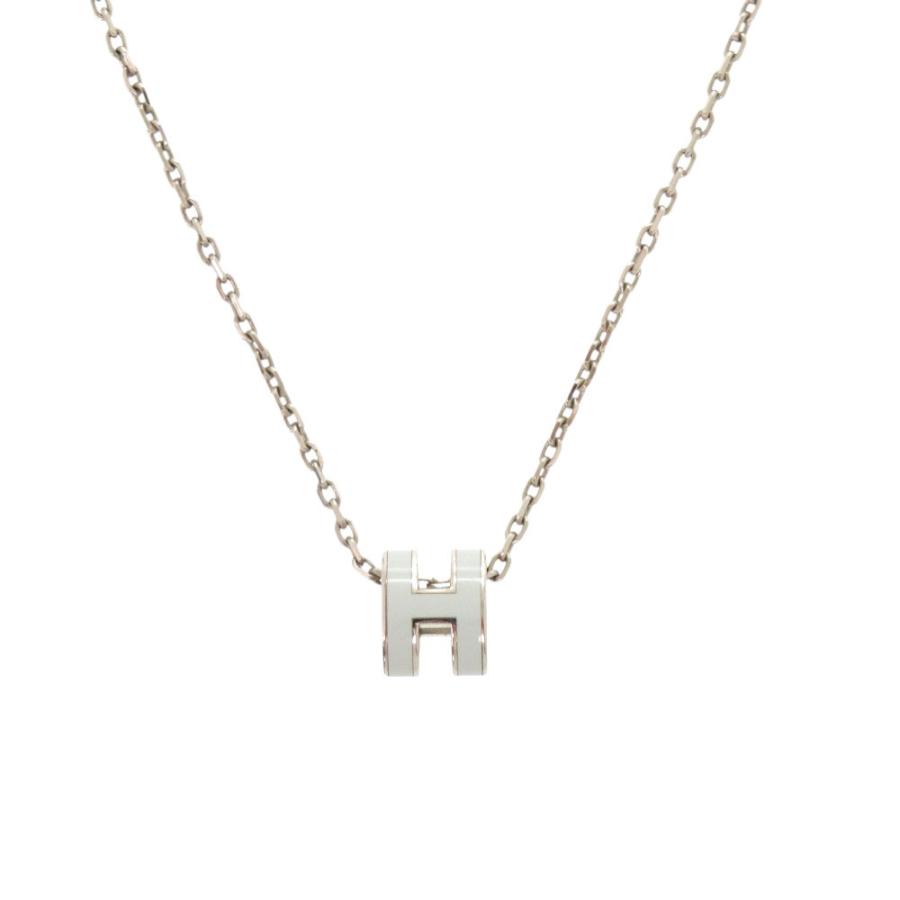 HERMES ミントグリーン シルバー ネックレス HERMES ミントグリーン シルバー ネックレス