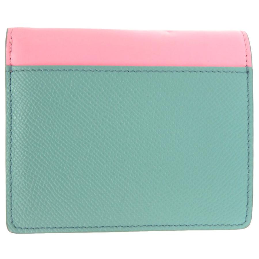 新品同様 メゾン マルジェラ 4ステッチ 二つ折り ウォレット レザー ピンク グリーン S35 UI0543 P5787 二つ折り財布 1146 【中古】 Maison Margiela 新品同様 メゾン マルジェラ 4ステッチ 二つ折り ウォレット レザー
