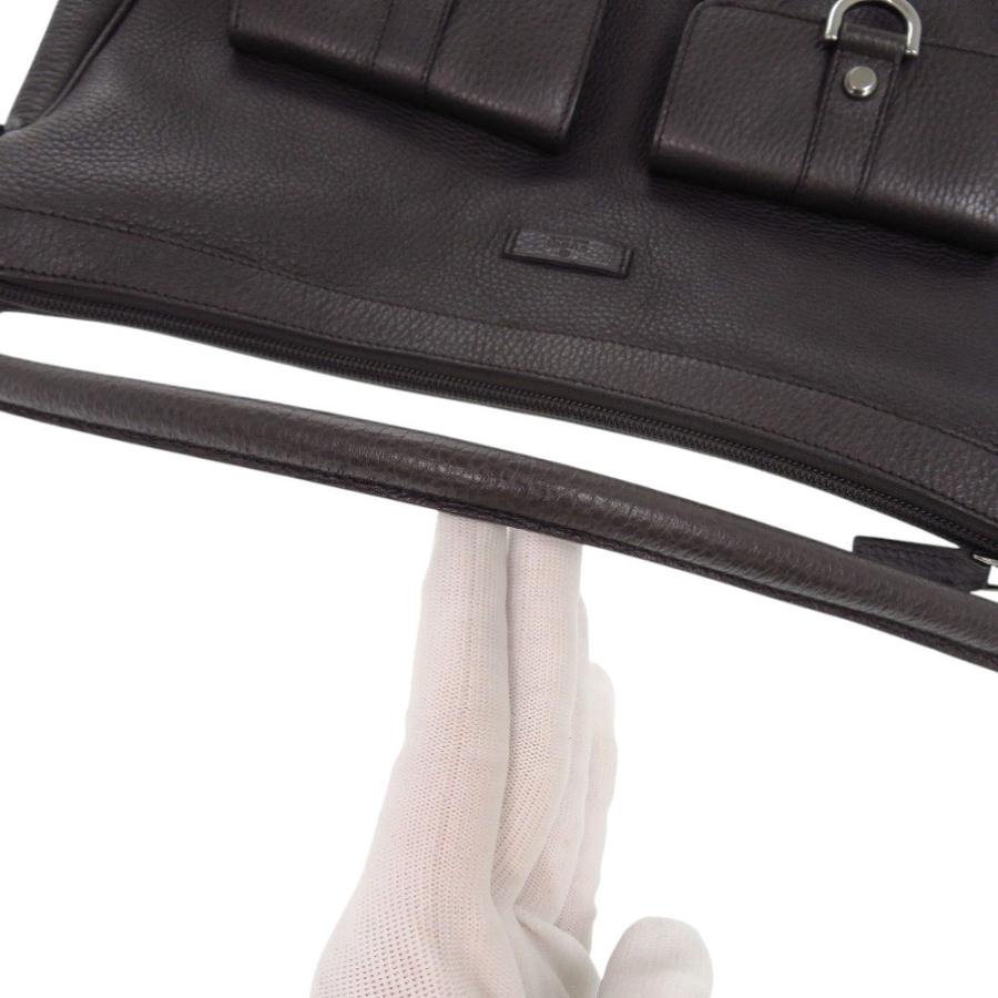 美品 グッチ 293581 ワンショルダーバッグ レザー ダークブラウン ハンドバッグ 1175 GUCCI_5