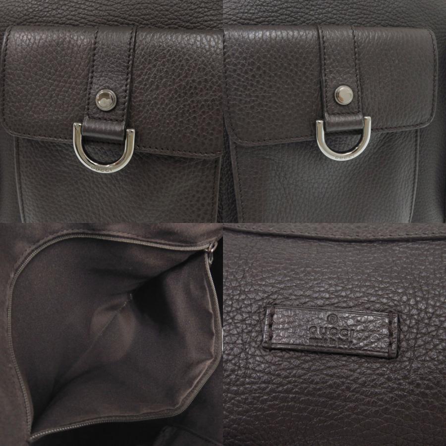 美品 グッチ 293581 ワンショルダーバッグ レザー ダークブラウン ハンドバッグ 1175 GUCCI_6