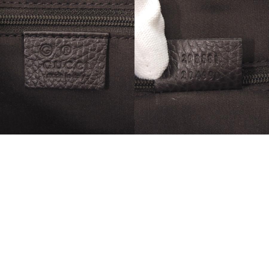 美品 グッチ 293581 ワンショルダーバッグ レザー ダークブラウン ハンドバッグ 1175 GUCCI_7