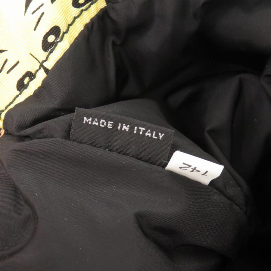 【miumiu】ネコ　キャット　巾着　ポーチ miu 新品同様 ミュウミュウ キャット 猫 ナイロン マルチカラー