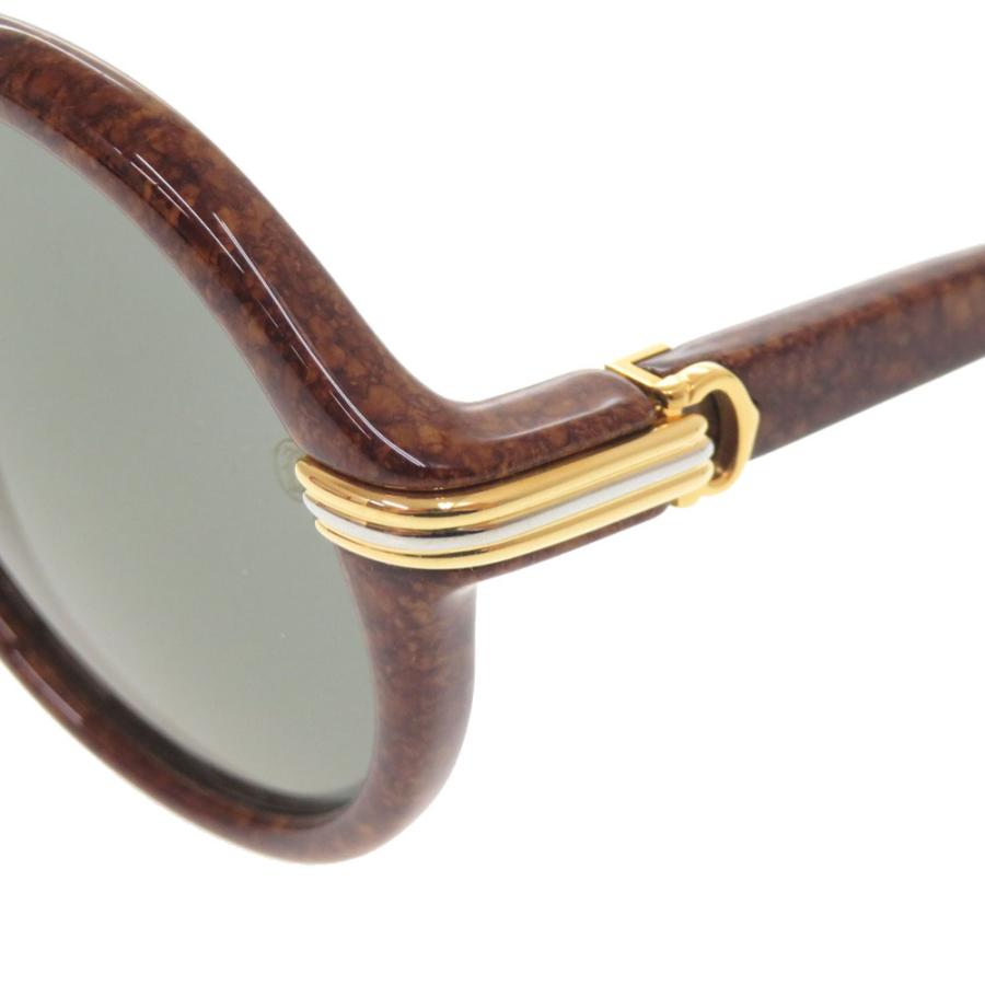 Cartier（カルティエ） 新品同様 トリニティ ウッド調 丸眼鏡