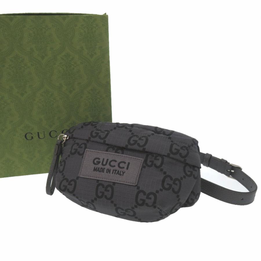 グッチ GUCCI ナイロン クロスボディ グレー GG 767934 GUCCI（グッチ） 未使用品 GGクロス ボディバッグ 767934 GGリサイクル