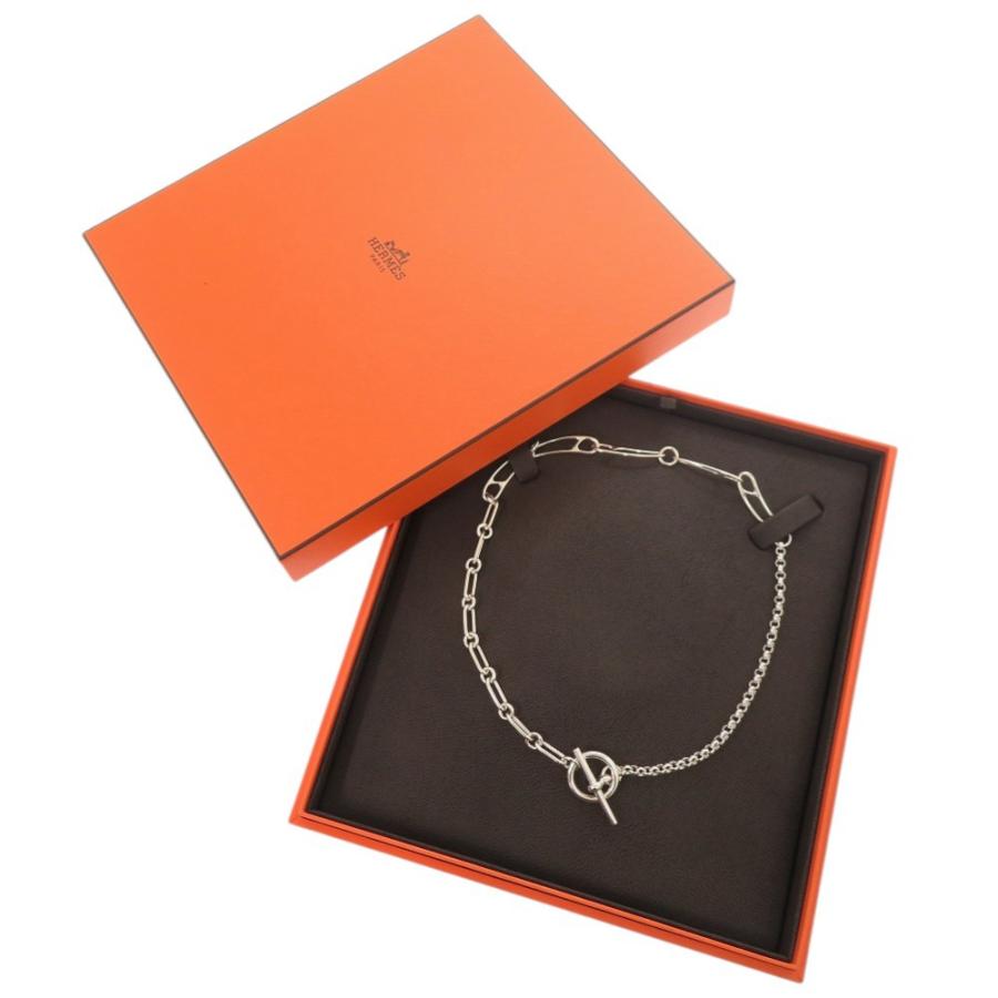 美品 HERMES シェーヌダンクル パンク ネックレス シルバー 925 HERMES（エルメス） 美品 シェーヌダンクル パンク ST シルバー925