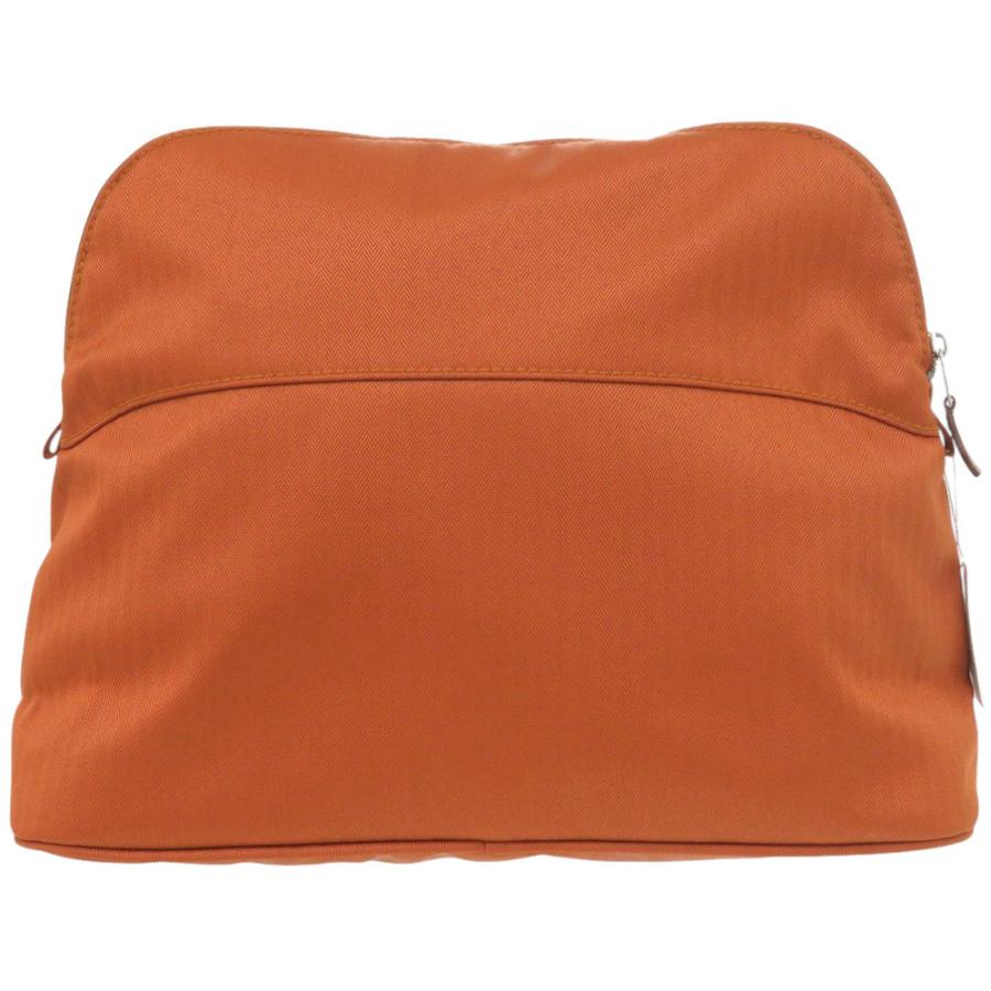 HERMES（エルメス） 未使用 ボリードポーチ 31 コットン オレンジ系
