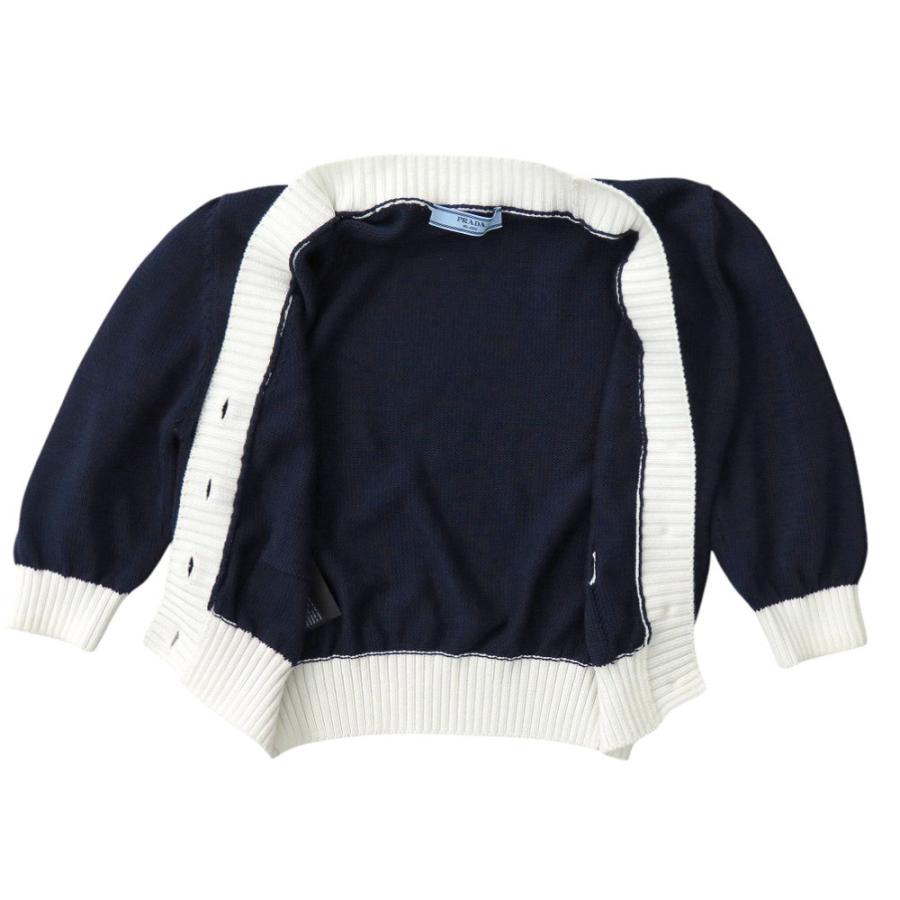 PRADA（プラダ） 新品同様 クロップド コットン カーディガン P25I04  