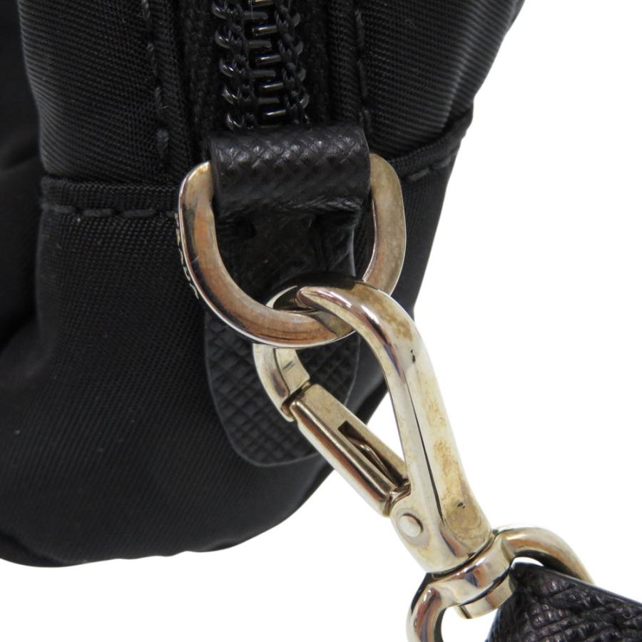PRADA（プラダ） 新品同様 ストラップ付 1NE175 ナイロン シルバー金具