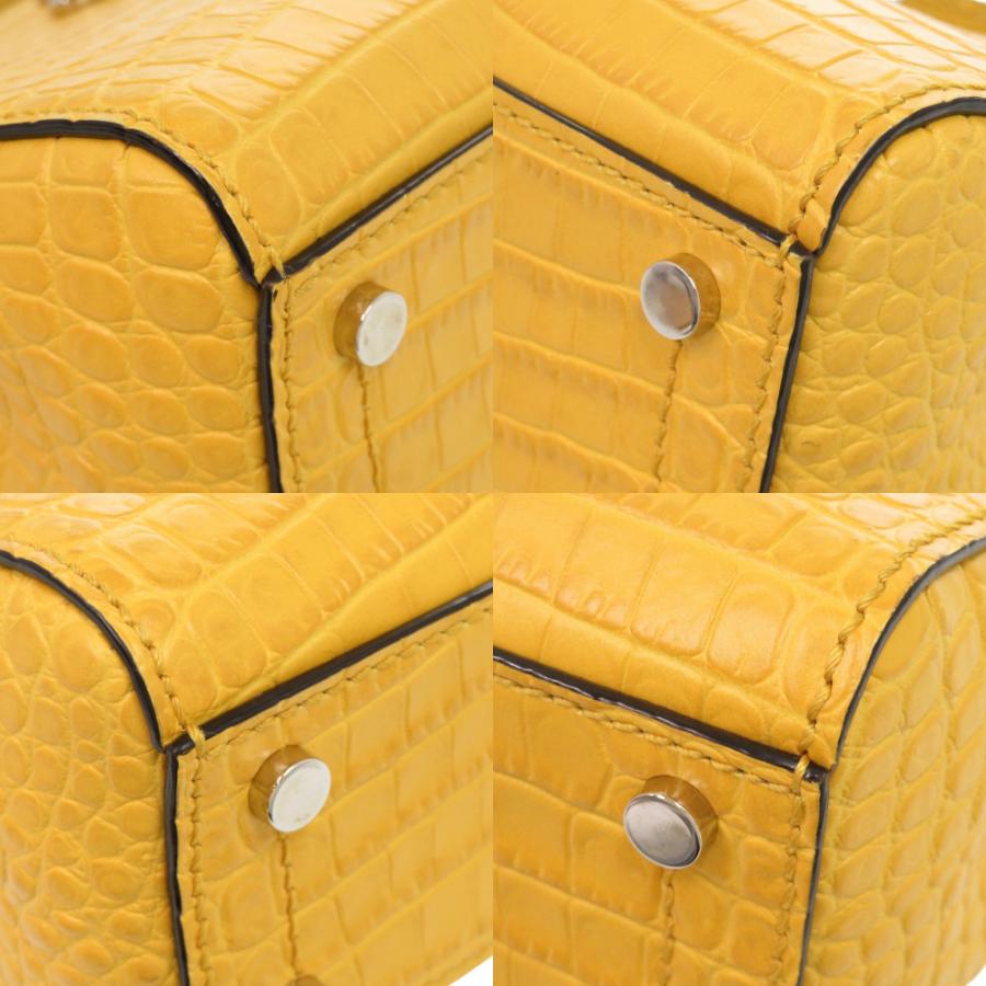美品 ジミーチュウ 2WAY ヴァレンヌ クロコ型押し パテントレザー 