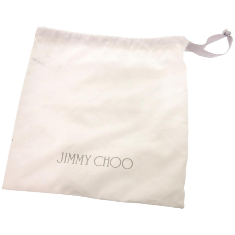 美品 ジミーチュウ 2WAY ヴァレンヌ クロコ型押し パテントレザー 
