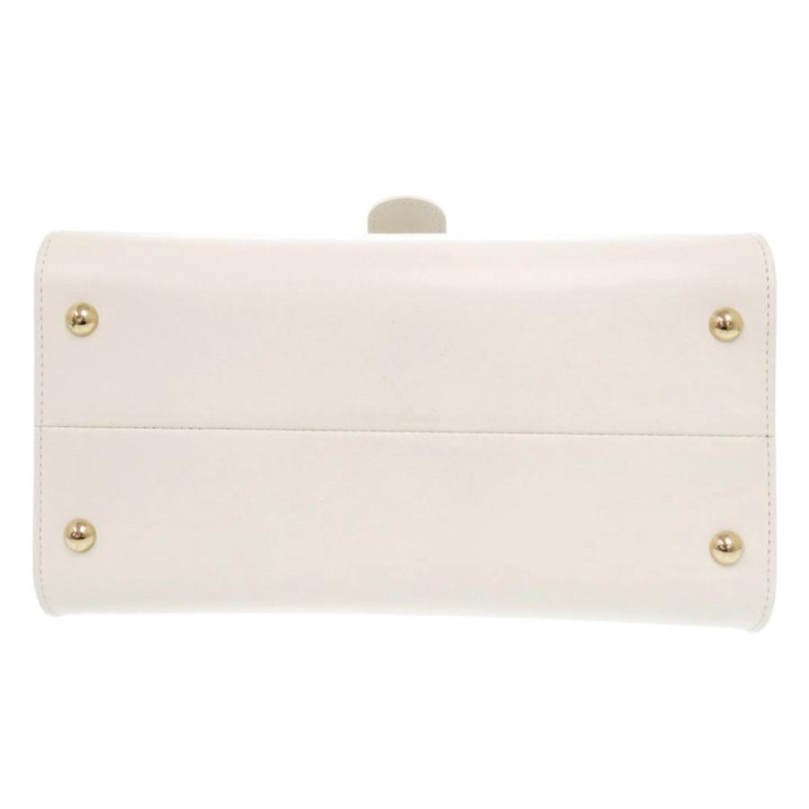 新品同様 デルボー ルーモアMM ボックスカーフ ホワイト 2WAY