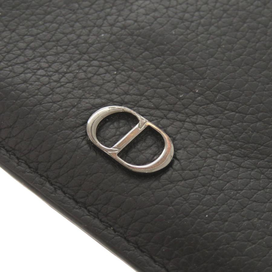 ディオール CD Icon レザー ブラック フラグメントケース カードケース