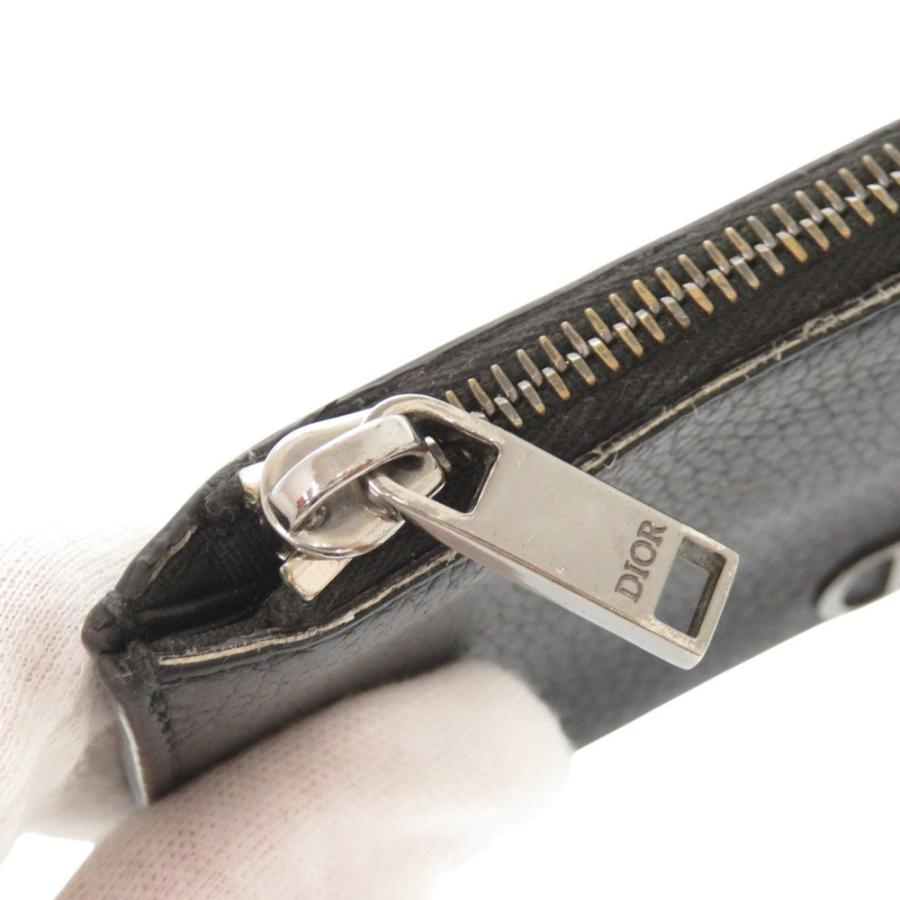 ディオール CD Icon レザー ブラック フラグメントケース カードケース