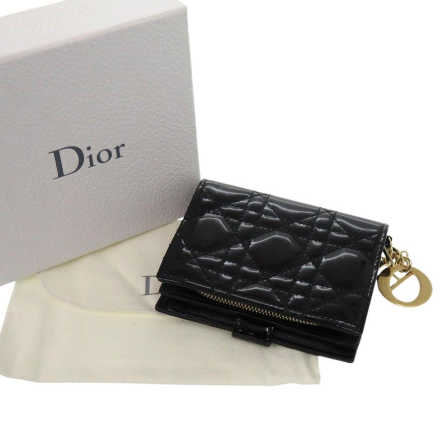 のん✨ ディオール カナージュ ロータスウォレット 二つ折り財布 チャーム 完売前に♡LADY DIOR ロータスウォレット (Dior/折りたたみ財布
