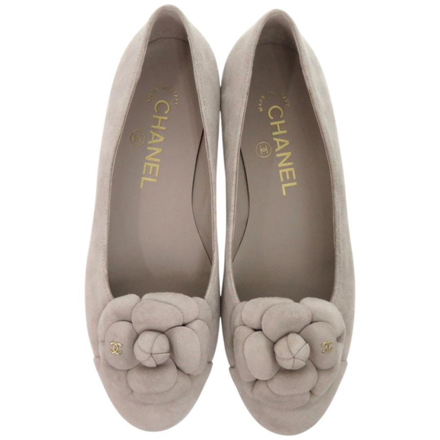 CHANEL（シャネル） 新品同様 バレエシューズ カメリア バレリーナ A