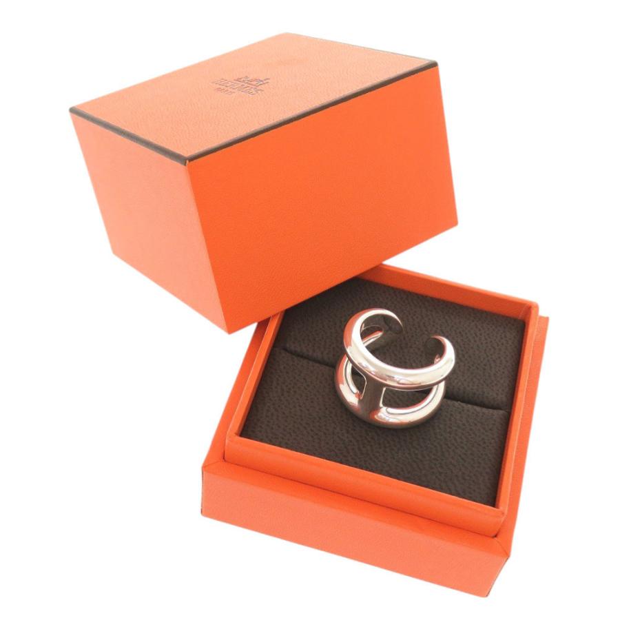 HERMES（エルメス） 美品 オスモズGM #55 シルバー925 リング 指輪
