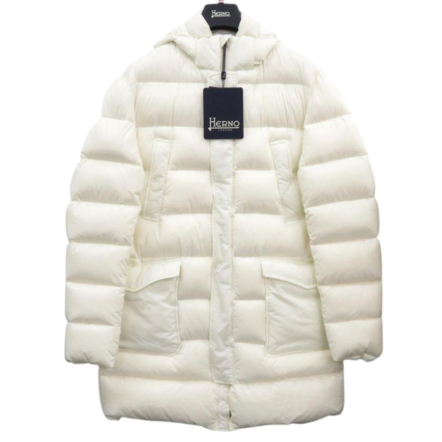 Herno ロングダウンジャケット ホワイト HERNO（ヘルノ） 未使用 PI003ULE M02 12456Z ナイロン/ダウン