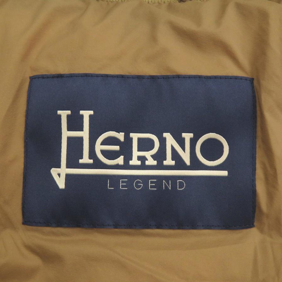 未使用 ヘルノ L'AVIATORE HERNO LEGEND PI010ULE サイズ52 ナイロン キャメル ボンバージャケット ダウンジャケット 1492 Herno メンズの画像