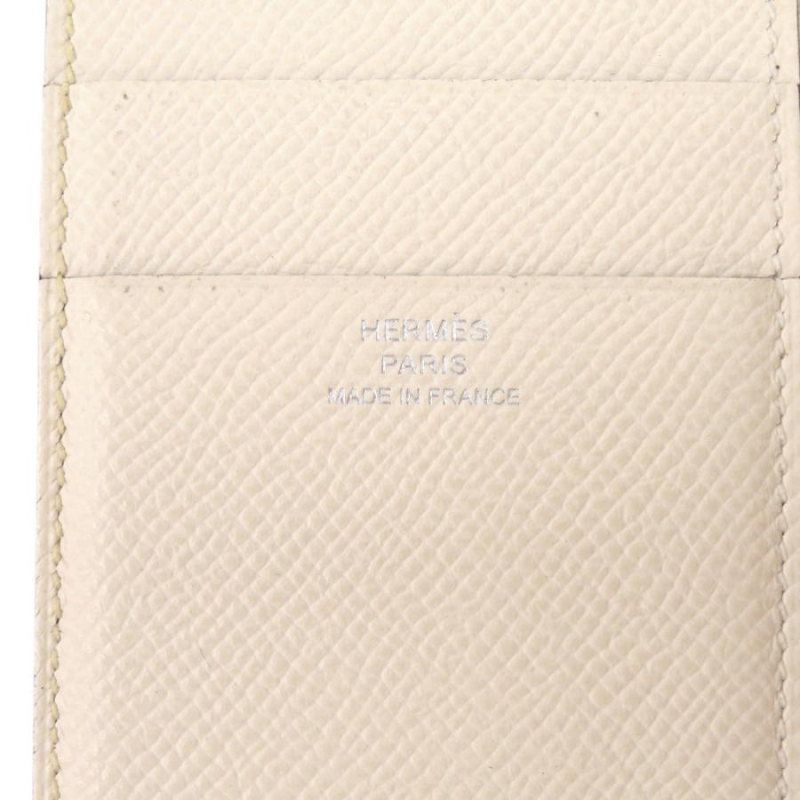 美品 エルメス ベアンコンビネ H082983CK ヴォーエプソン ジョーヌブッサン Z刻印(2021年製) 三つ折り財布 黄 0361 中古 HERMESの画像