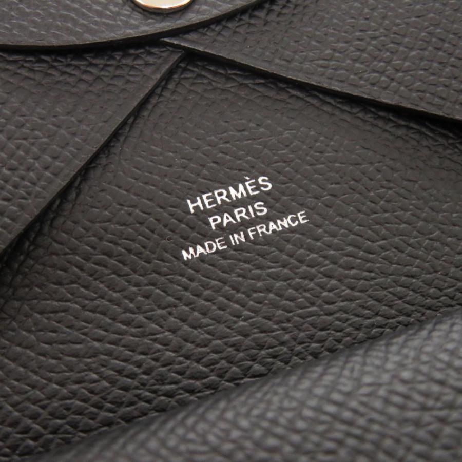 HERMES（エルメス） 未使用 カルヴィ デュオ ヴォーエプソン ブラック 
