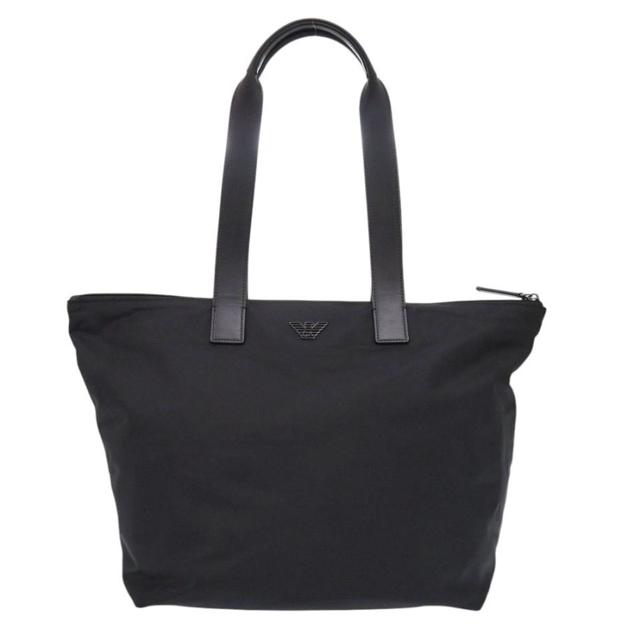 EMPORIO ARMANI / トートバッグ/--/BLK EMPORIO ARMANI 新品同様 エンポリオ アルマーニ ナイロン ブラック