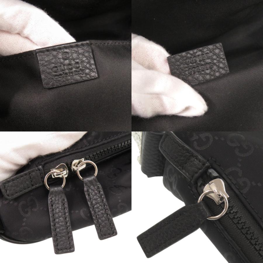 GUCCI（グッチ） 新品同様 GGナイロン ブラック ショルダーバッグ 黒