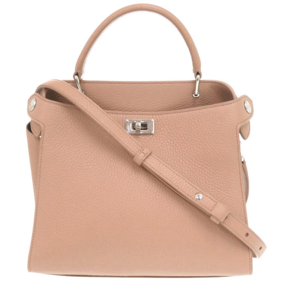 新品同様 ミチノ パリ ルテス ミニ レザー ピンクベージュ 2WAY