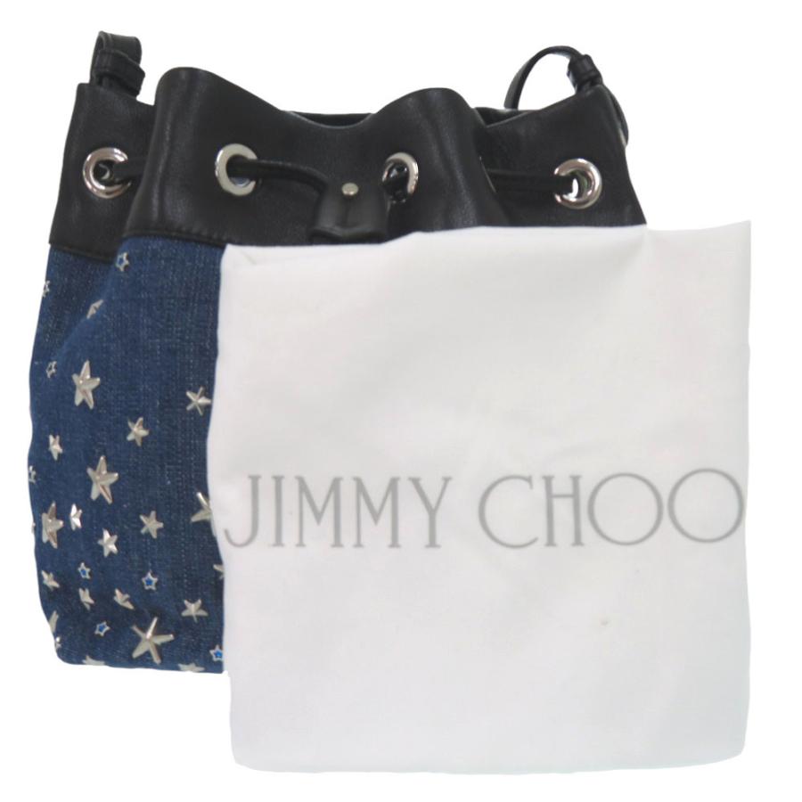 美品 ジミーチュウ スタースタッズJUNO S ドローストリングバッグ
