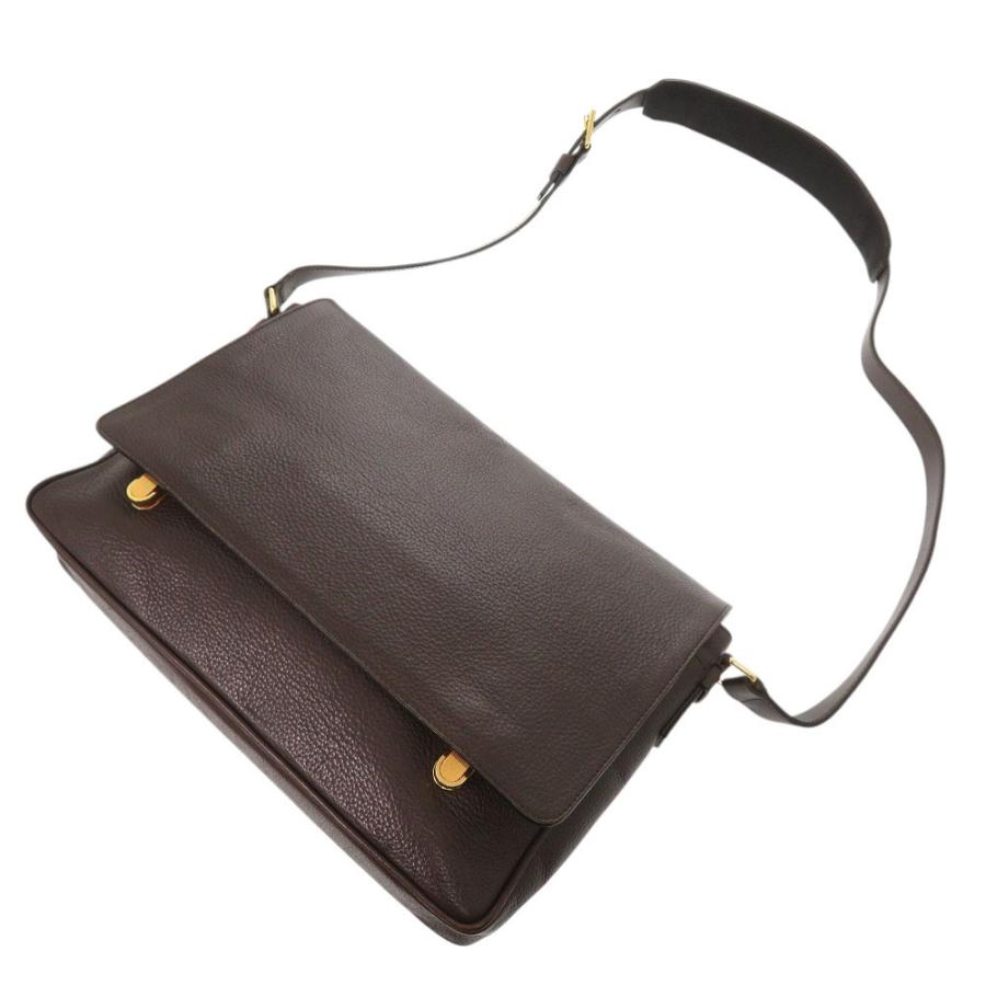 トムフォード ブラウン メッセンジャー ショルダーバッグ 茶 0971 TOM