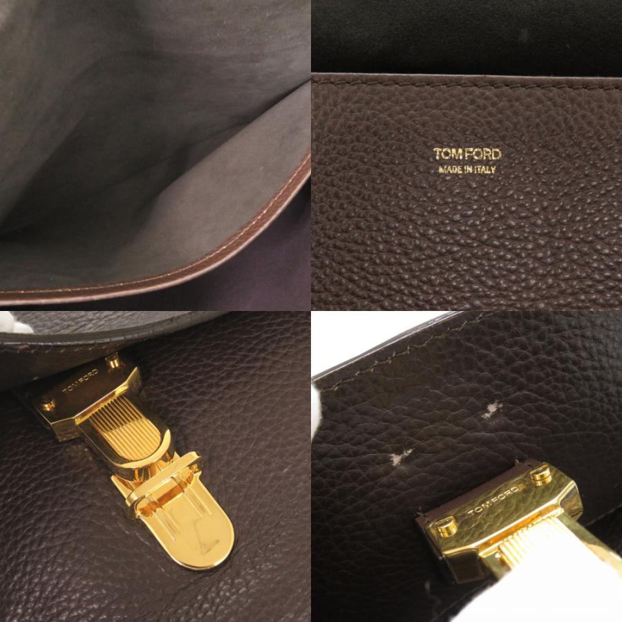 トムフォード ブラウン メッセンジャー ショルダーバッグ 茶 0971 TOM